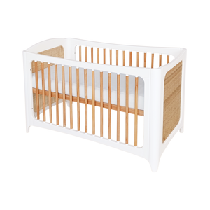 NÉRÉIDES Neige Evolutive Bed 60 x 120 CM - From Crib to Toddler Bed