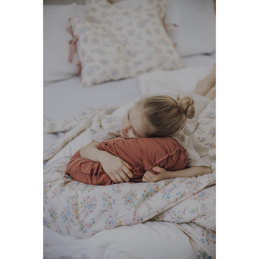 Round Washed Cotton Cushion by Malomi Kids