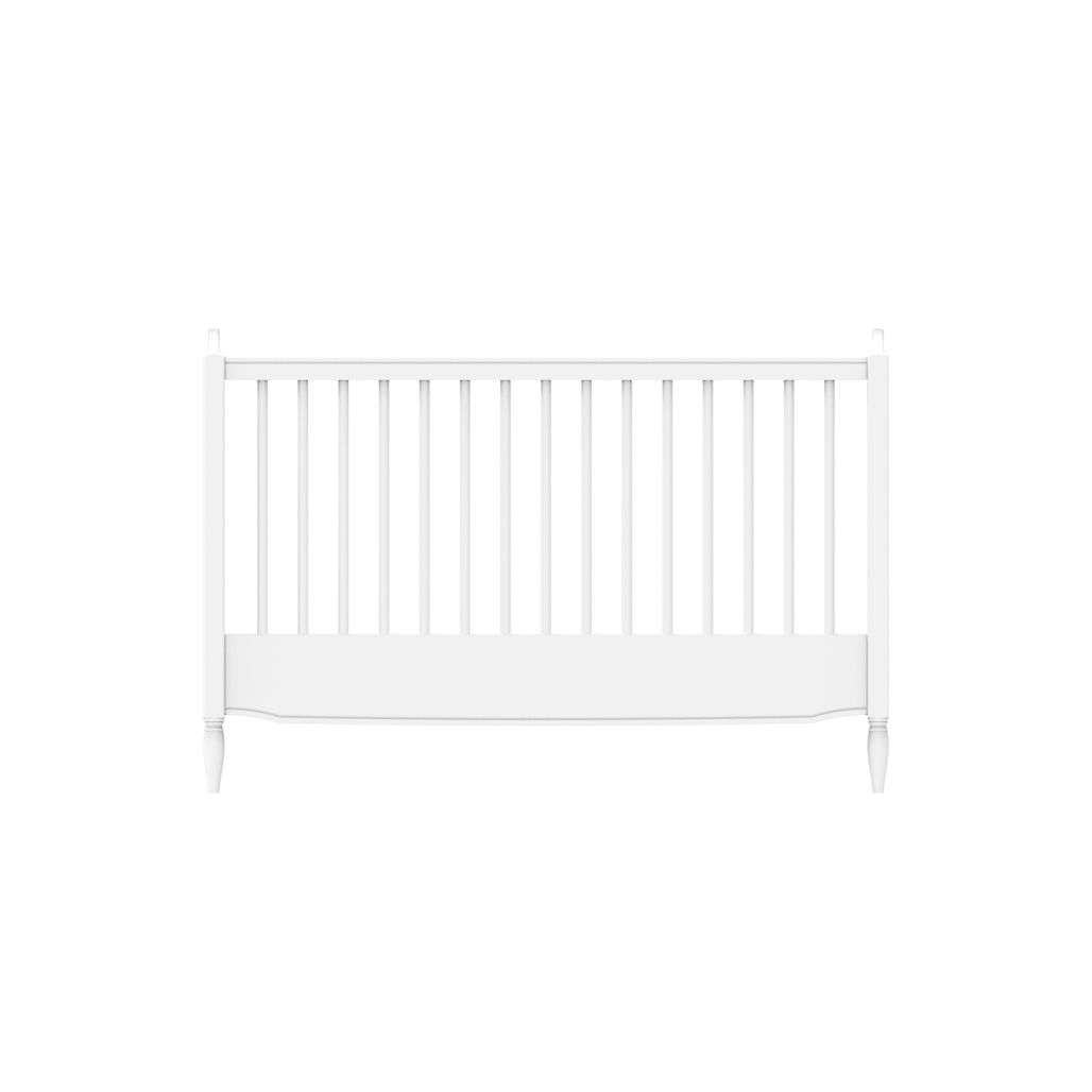 HERMIONE NEIGE Evolutive Bed 60 × 120 cm – From Crib to Toddler Bed