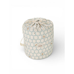 Blue Cottage Sleeping Bag with Pillow by Malomi Kids
