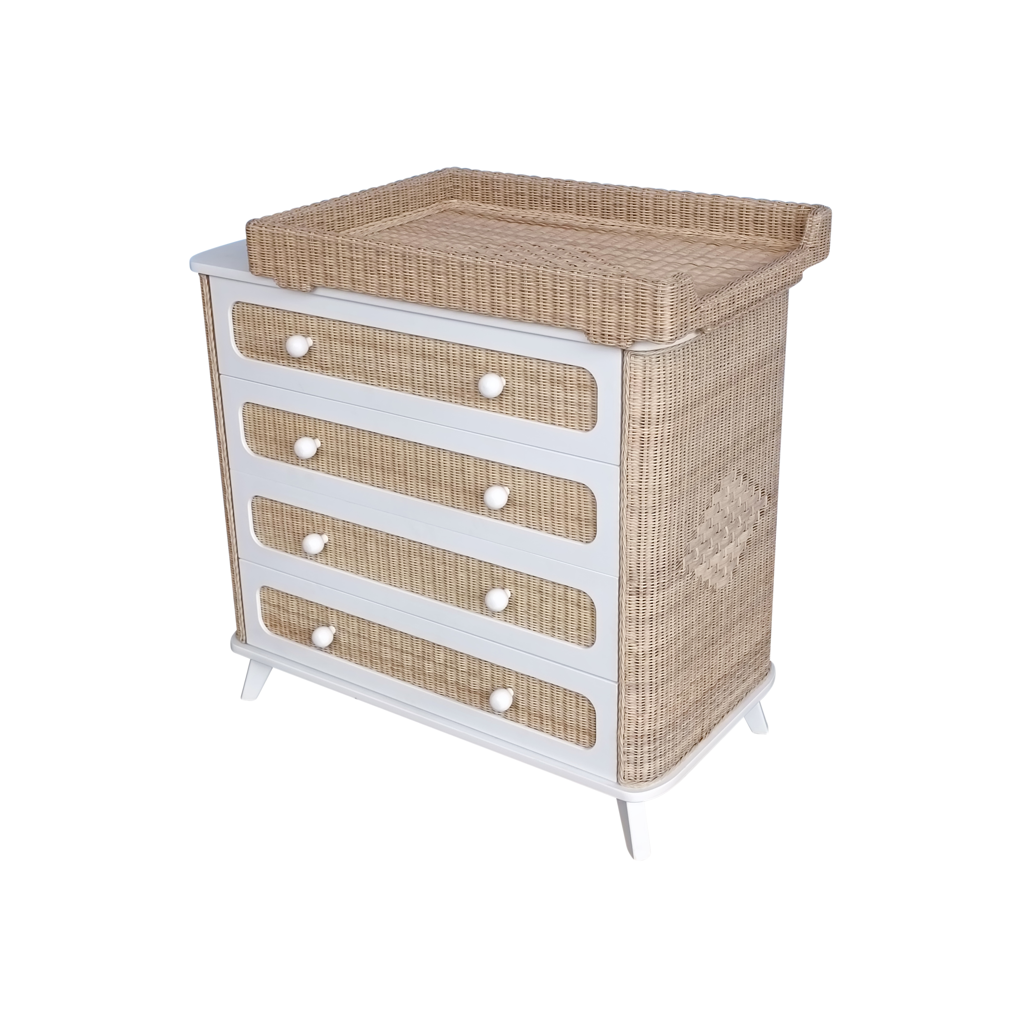 COQUILLAGE Chest of Drawers - Neige