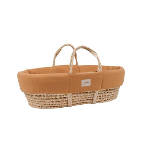 Muslin Padded Moses Basket Cover by Malomi Kids