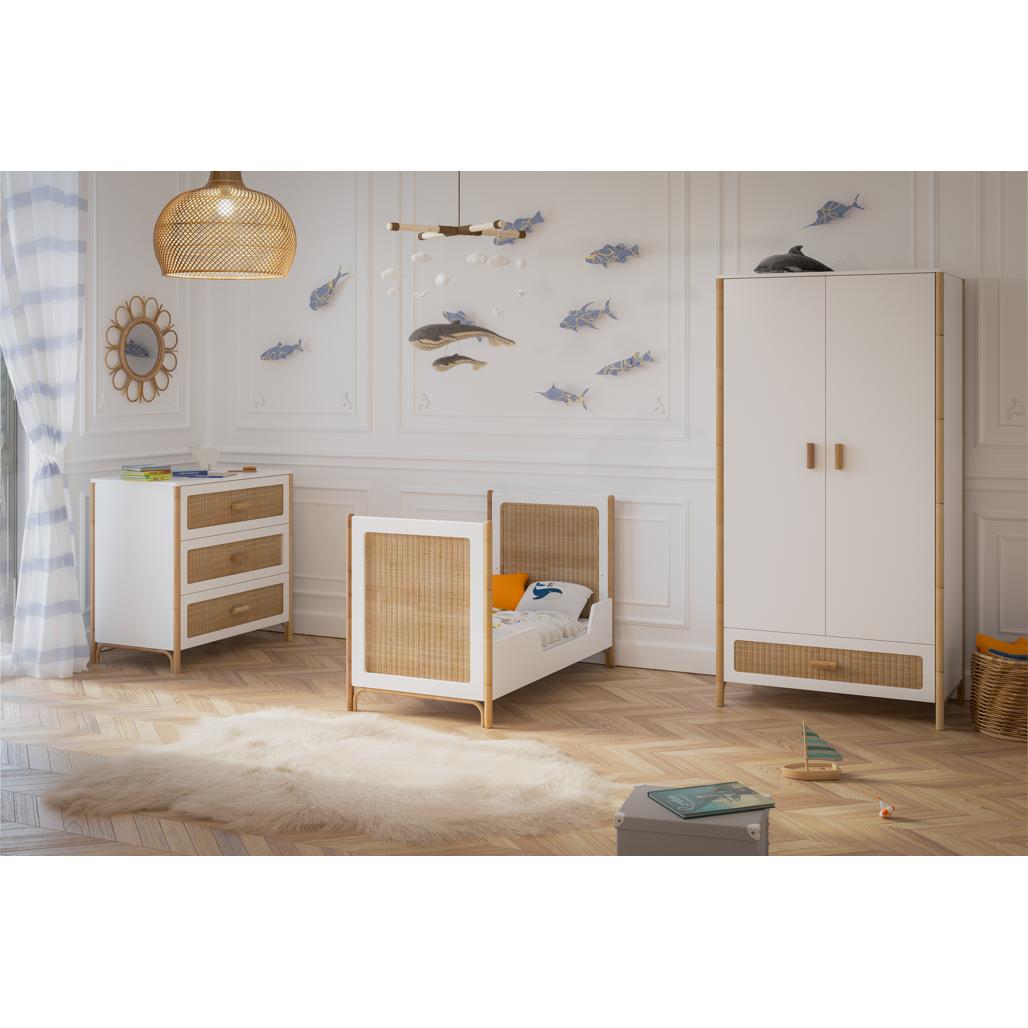 Oceania Evolutive Bed 60 x 120 - Neige