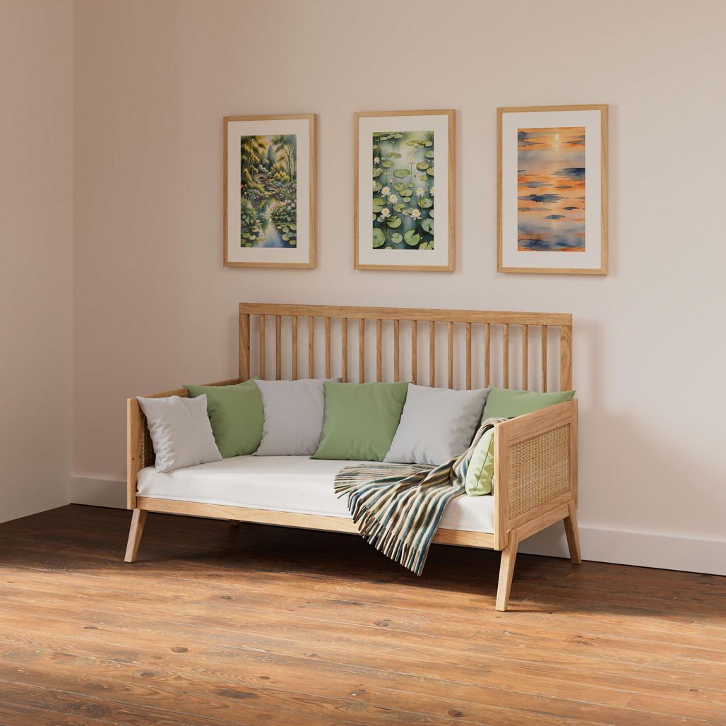 MARELIA BOIS Evolutive Bed 70X140 - From Crib to Junior Bed or Desk