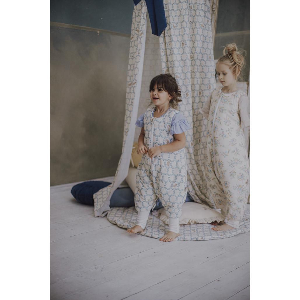 Blue Cottage Sleeping Bag with Legs by Malomi Kids