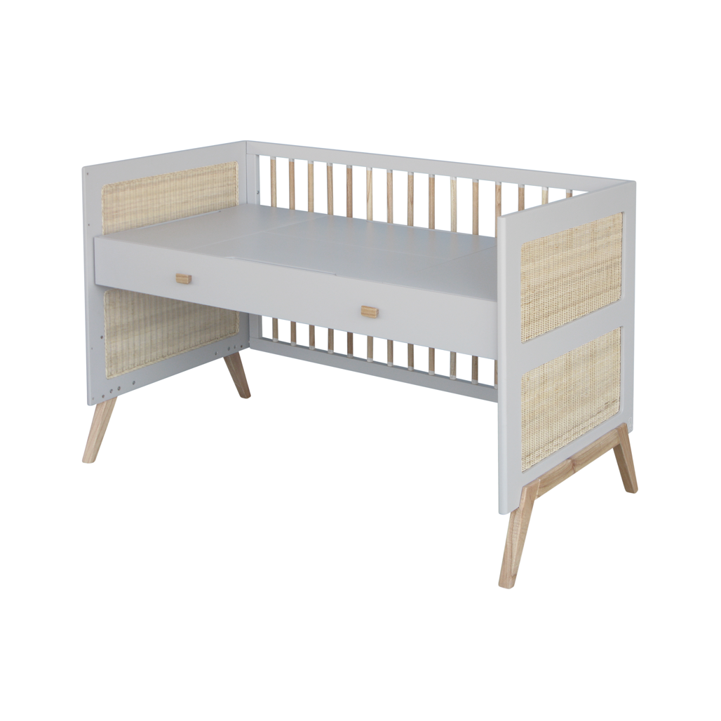 Marelia Multi-Evolutive Bed Rattan 70 x 140 - Moon