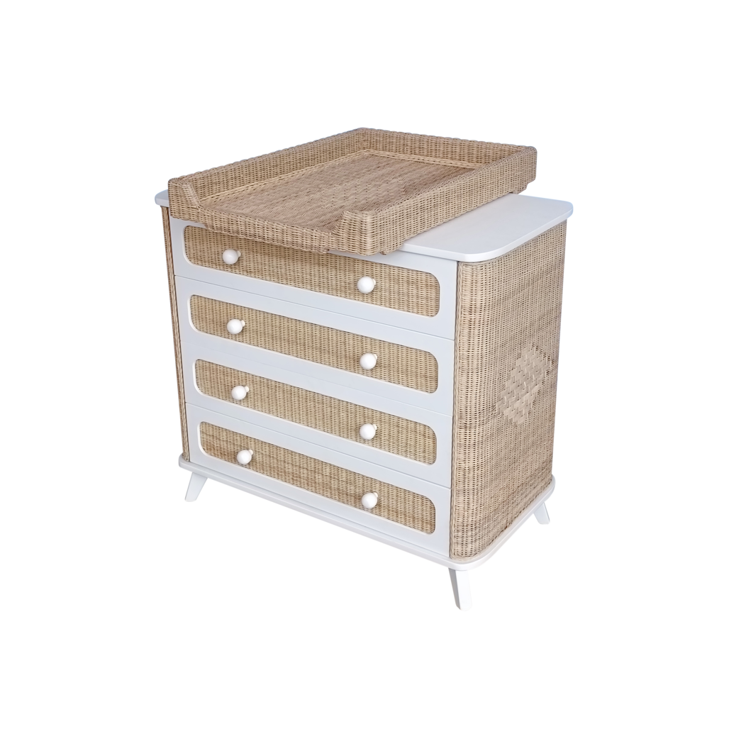 COQUILLAGE Chest of Drawers - Neige