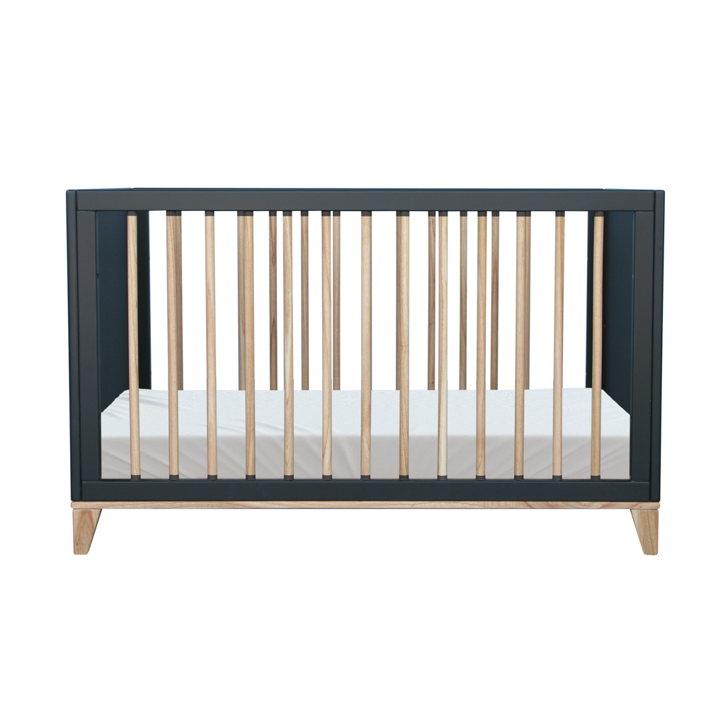 Naia Evolutive Bed rattan 60 x 120 - Onyx