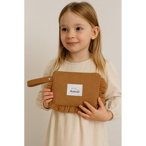 Ruffle Toiletry Bag by Malomi Kids