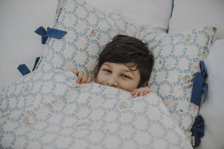 Blue Cottage Bedding Set with Filling by Malomi Kids