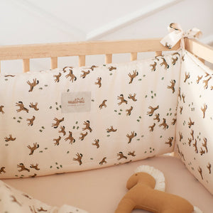 Free Horses Bamboo Cot Bumper by Malomi Kids
