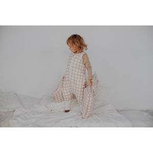 Camel Check Sleeping Bag with Legs by Malomi Kids