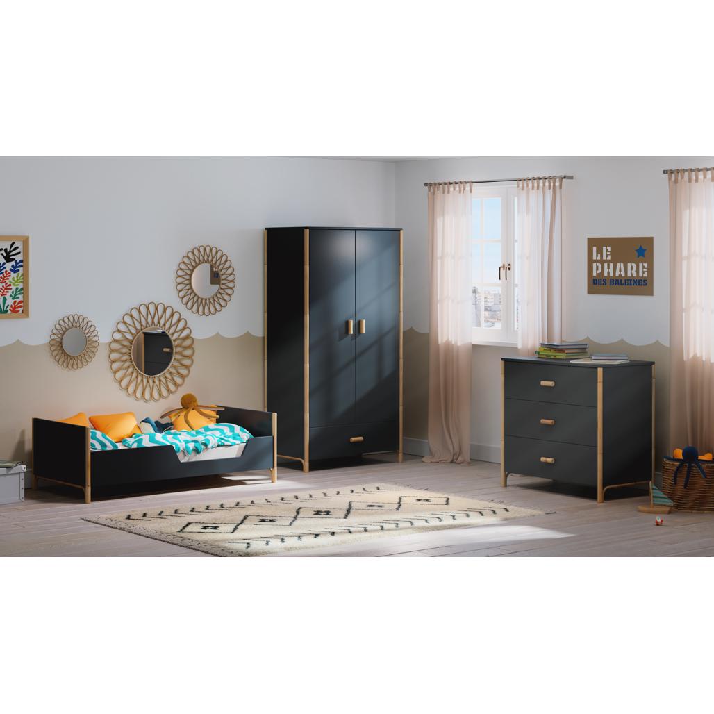Oceane Evolutive Bed Cannes 70 x 140 - Ardoise