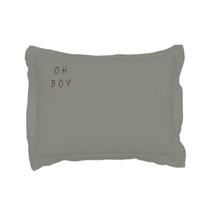 Embroidered Washed Cotton Pillow by Malomi Kids