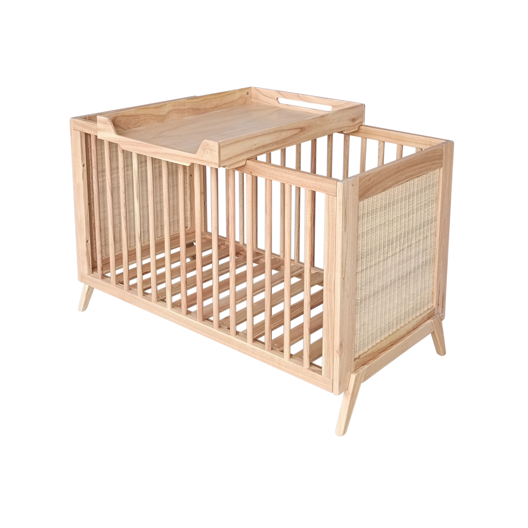 MARELIA BOIS Evolutive Bed 60X120 CM - From Crib to Toddler Bed