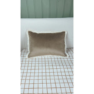 Velvet Cushion with Fringe by Malomi Kids