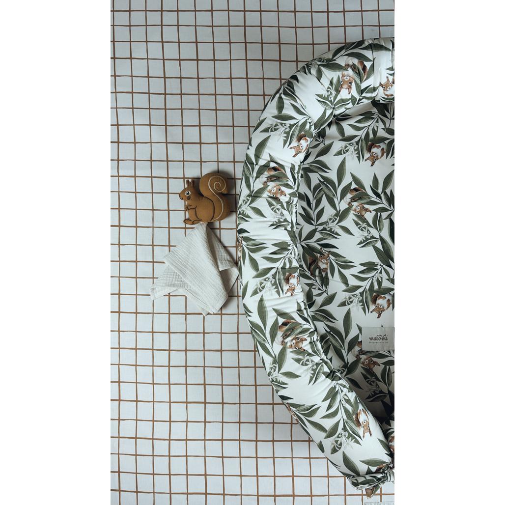 Squirrel Rattle with Muslin by Malomi Kids