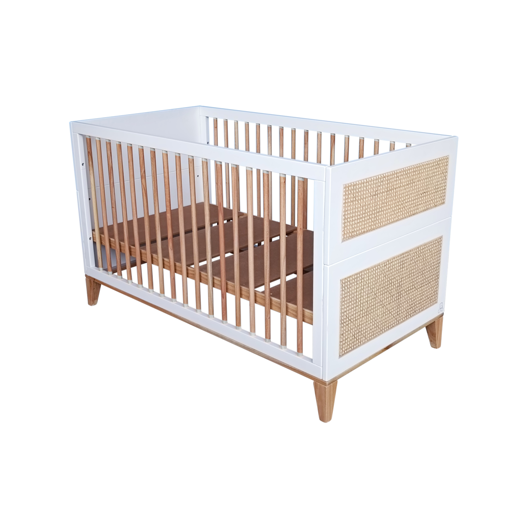 NAMI Neige Evolutive Bed 70 x 140 - From Crib to Junior Bed