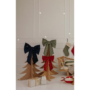 Velvet Christmas Bow with Golden Stars by Malomi Kids