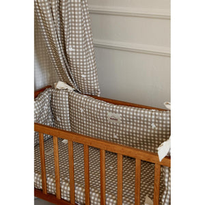 Countryside Check Cot Bumper by Malomi Kids