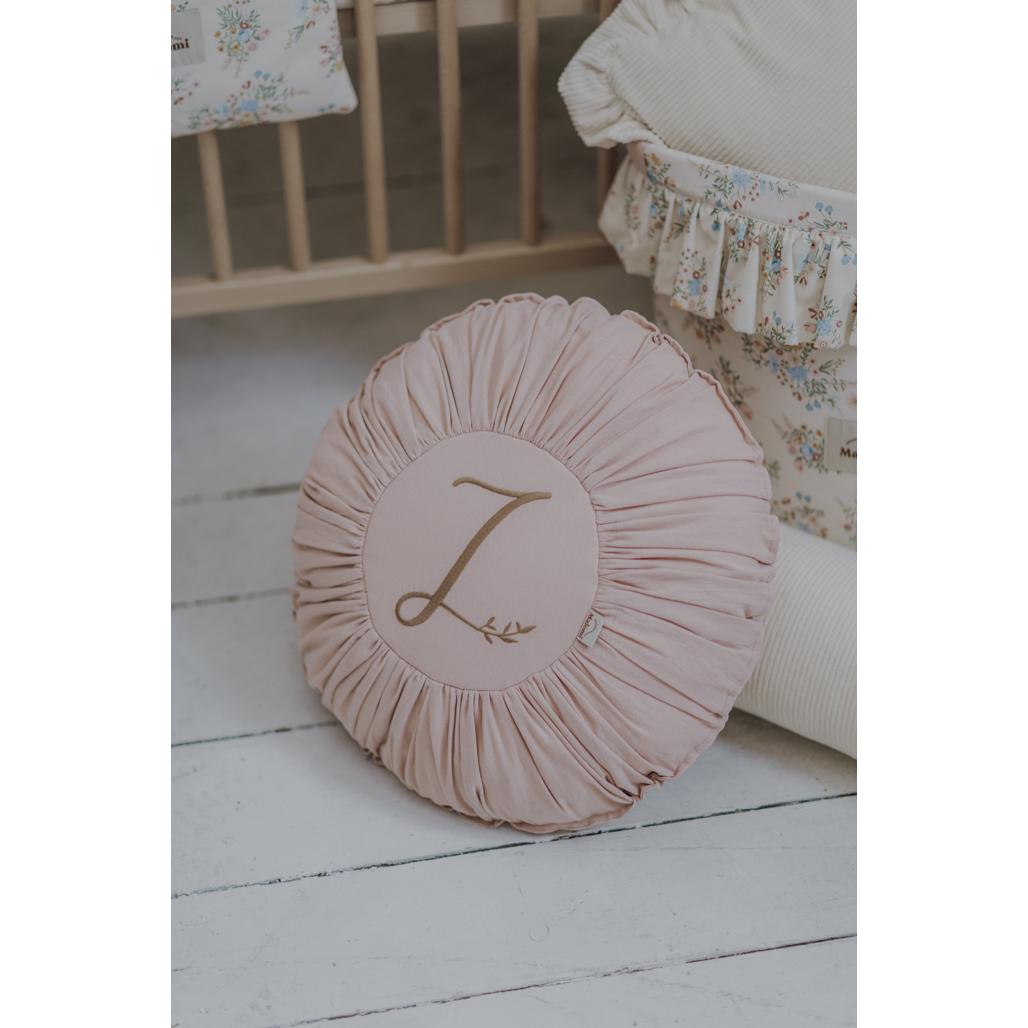Round Washed Cotton Cushion by Malomi Kids