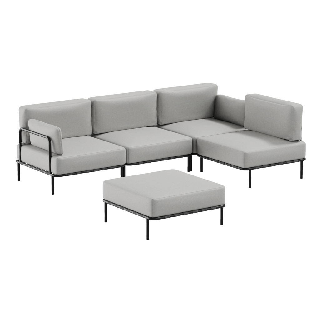 SIT-SIT SALVE 3 Seater + Single Module + POUFE Module