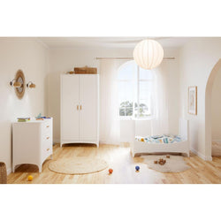 NÉRÉE & NÉRÉIDES 2-Door Wardrobe - Neige