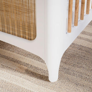 NÉRÉIDES Neige Evolutive Bed 60 x 120 CM - From Crib to Toddler Bed