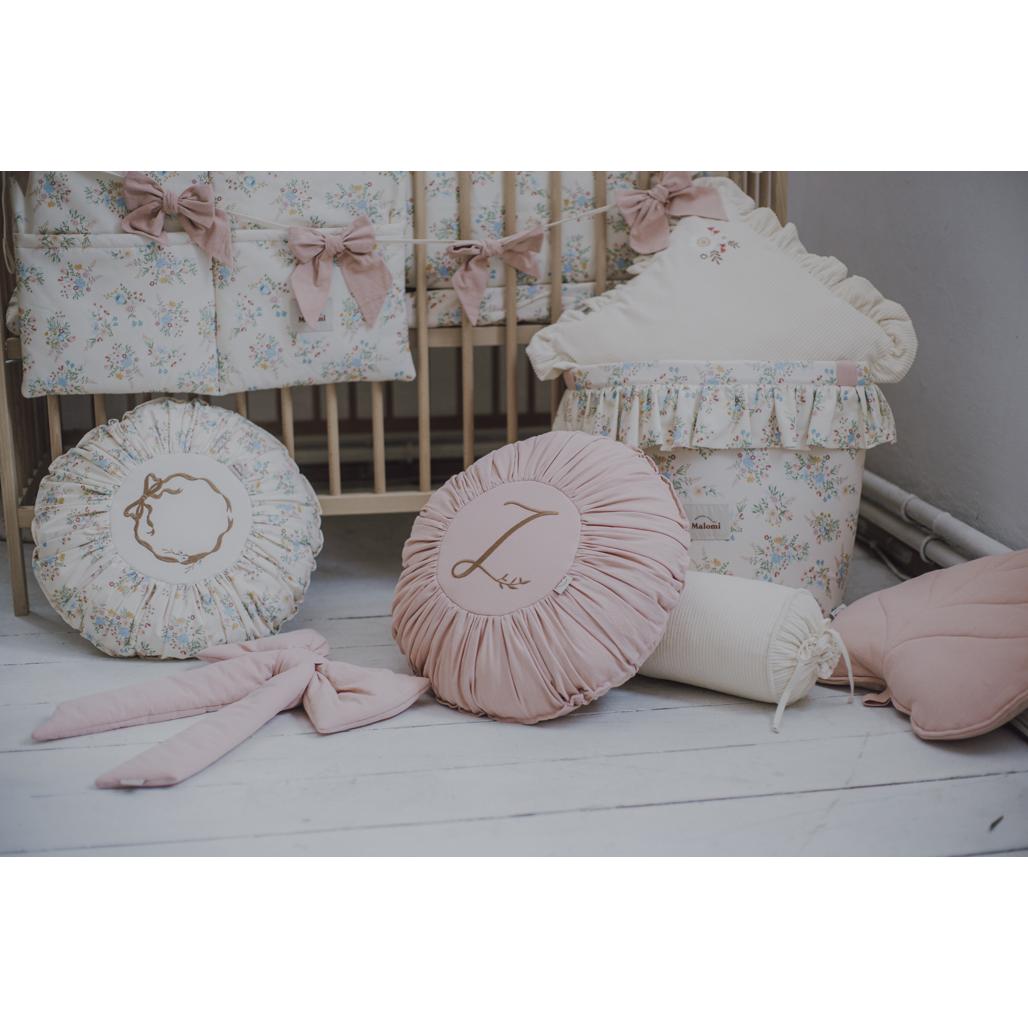 Round Washed Cotton Cushion by Malomi Kids