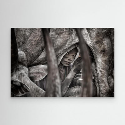 Mundari Child Milking a Cow-II - South Sudan by Joxe Inazio Kuesta Garmendia