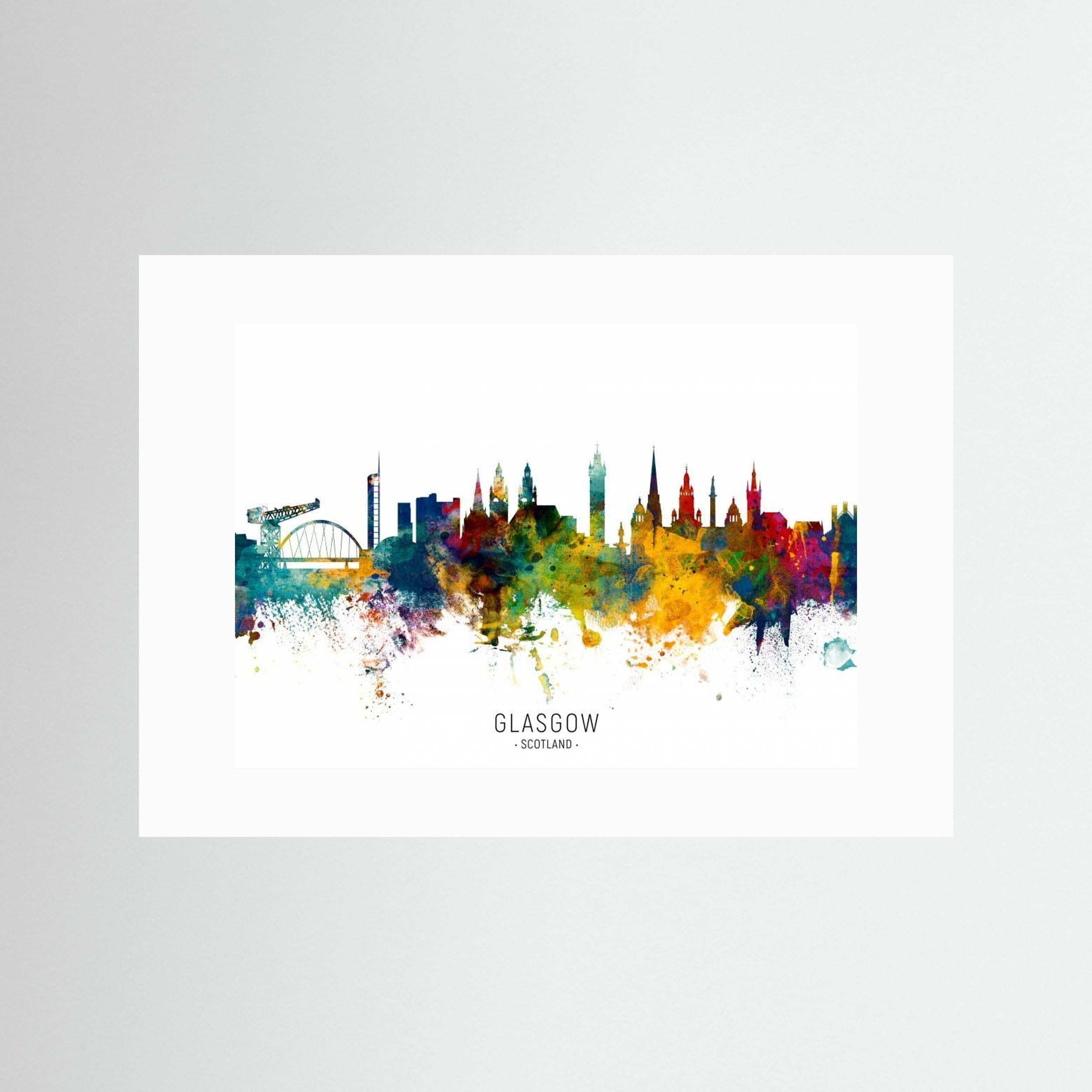 Glasgow Scotland Skyline by Michael Tompsett