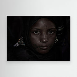 Girl watching the gerewol festival-I - Niger by Joxe Inazio Kuesta Garmendia