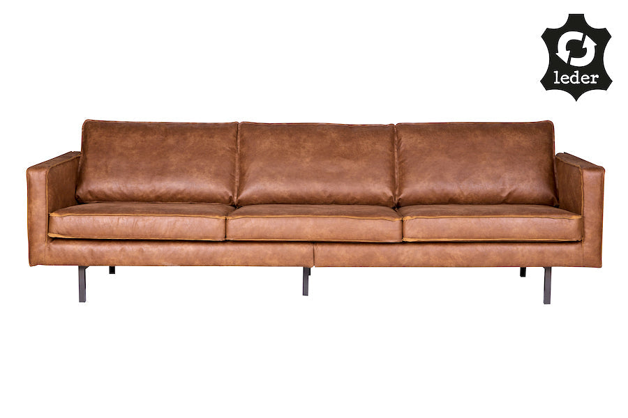 LOFT Cognac Leather Sofa 277CM, 20 - 25 Day Delivery- D40Studio