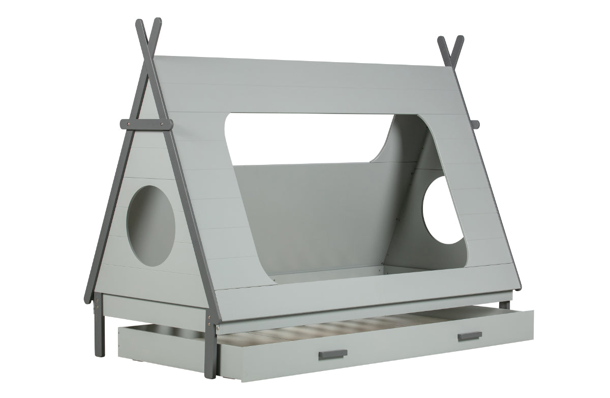 TIPI Graues Hochbett 215CM