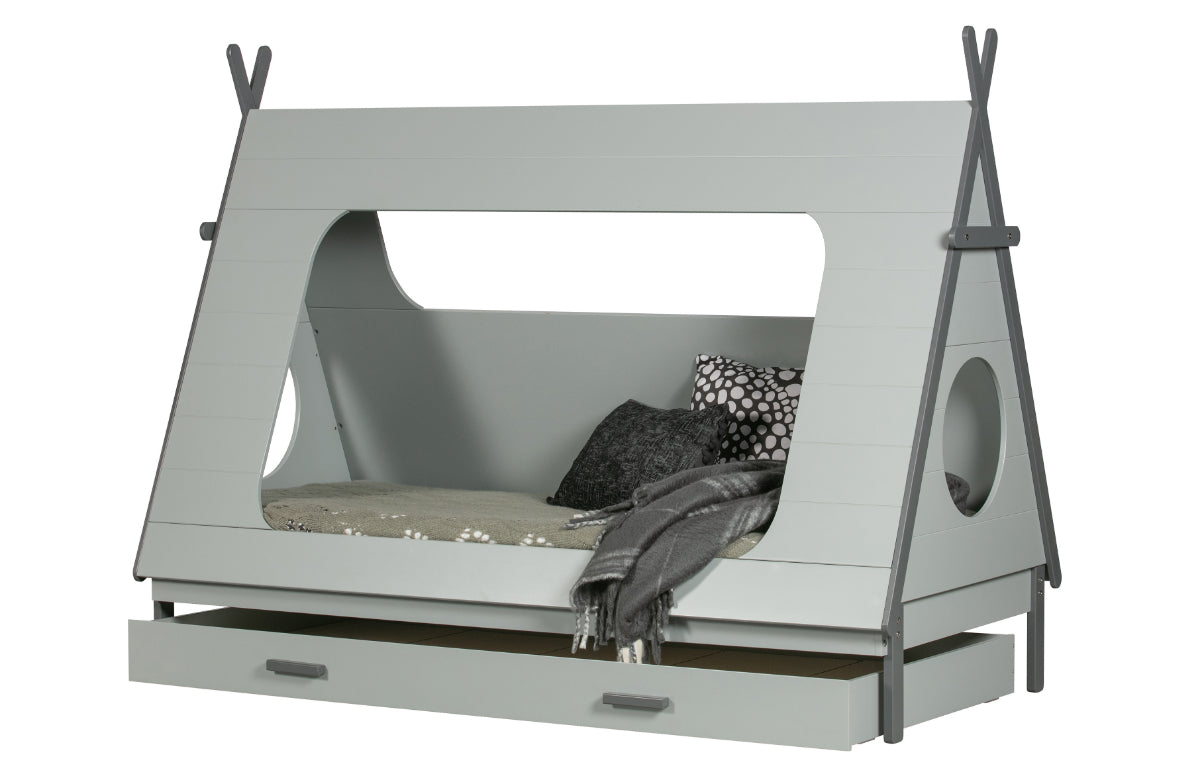 TIPI Graues Hochbett 215CM