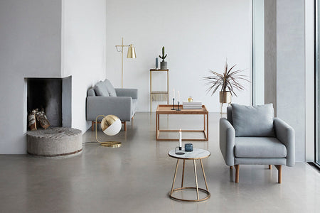HÜBSCH BRASS New Floor Lamp 164CM, Hübsch- D40Studio