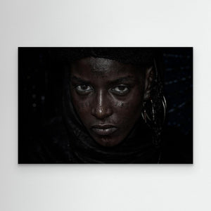 Girl watching the gerewol festival-III - Niger by Joxe Inazio Kuesta Garmendia