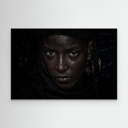 Girl watching the gerewol festival-III - Niger by Joxe Inazio Kuesta Garmendia