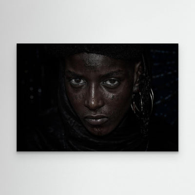 Girl watching the gerewol festival-III - Niger by Joxe Inazio Kuesta Garmendia