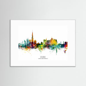 Dubai UAE Skyline by Michael Tompsett