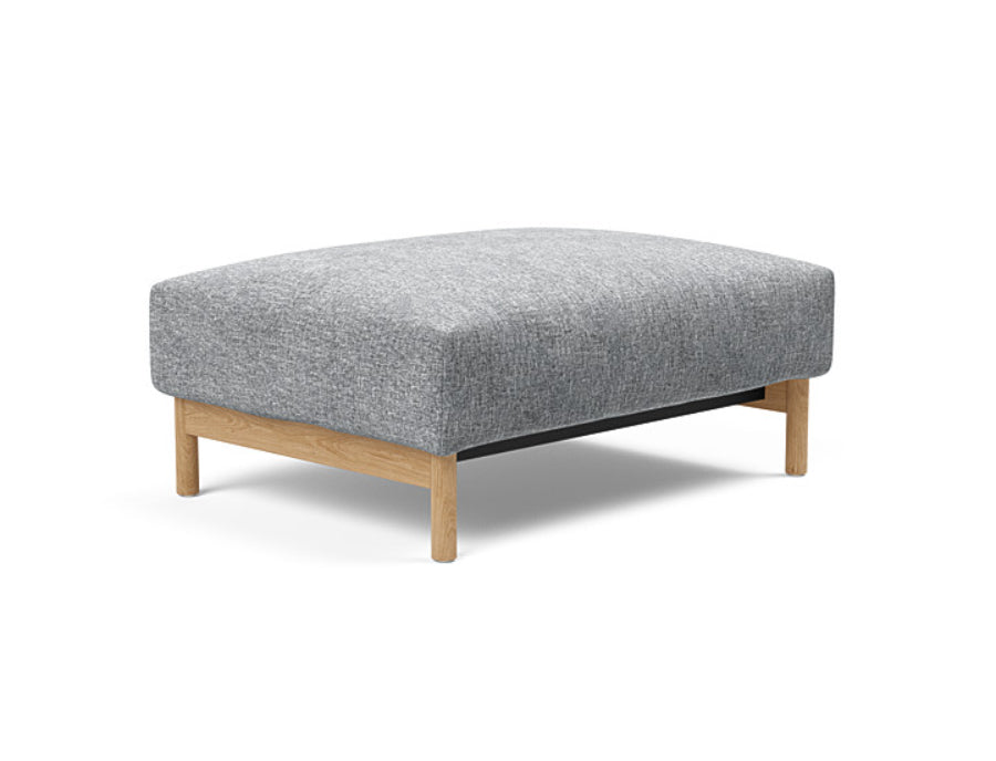 MALLOY Wood Ottoman