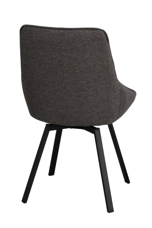 ALISON Swivel Grey Set of 2 Chairs ROWICO