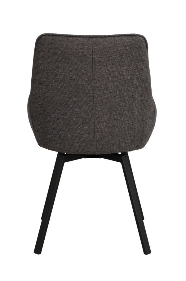 ALISON Swivel Grey Set of 2 Chairs ROWICO