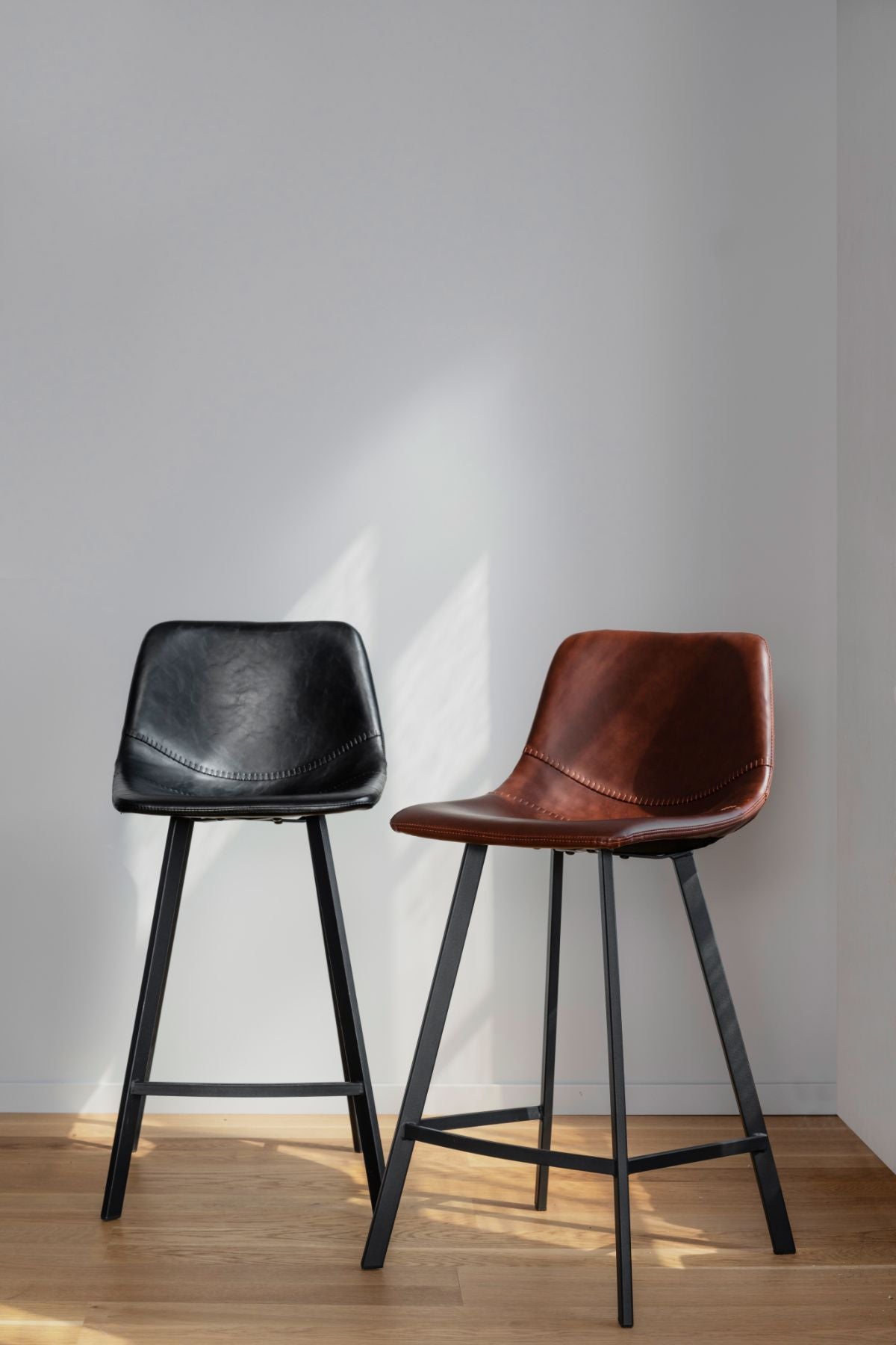 AUBURN Barstuhl Schwarz 2er Set ROWICO