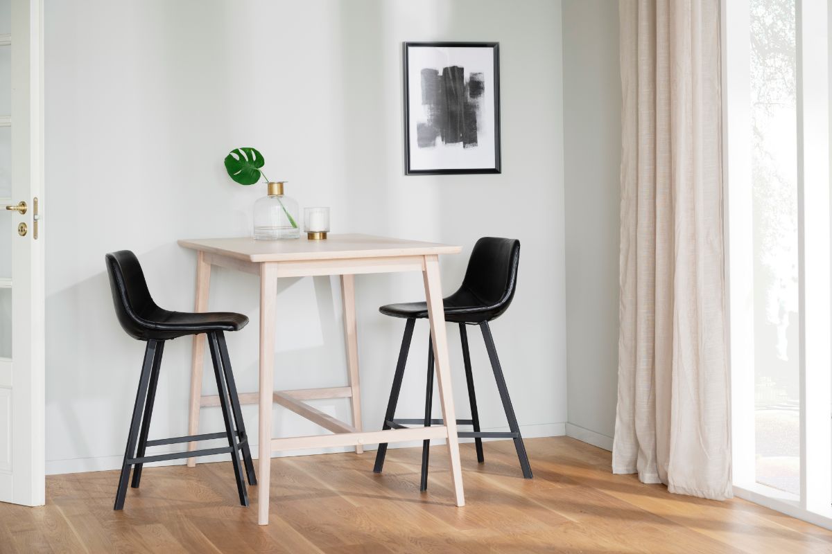 AUBURN Barstuhl Schwarz 2er Set ROWICO