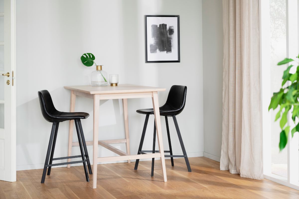 AUBURN Barstuhl Schwarz 2er Set ROWICO