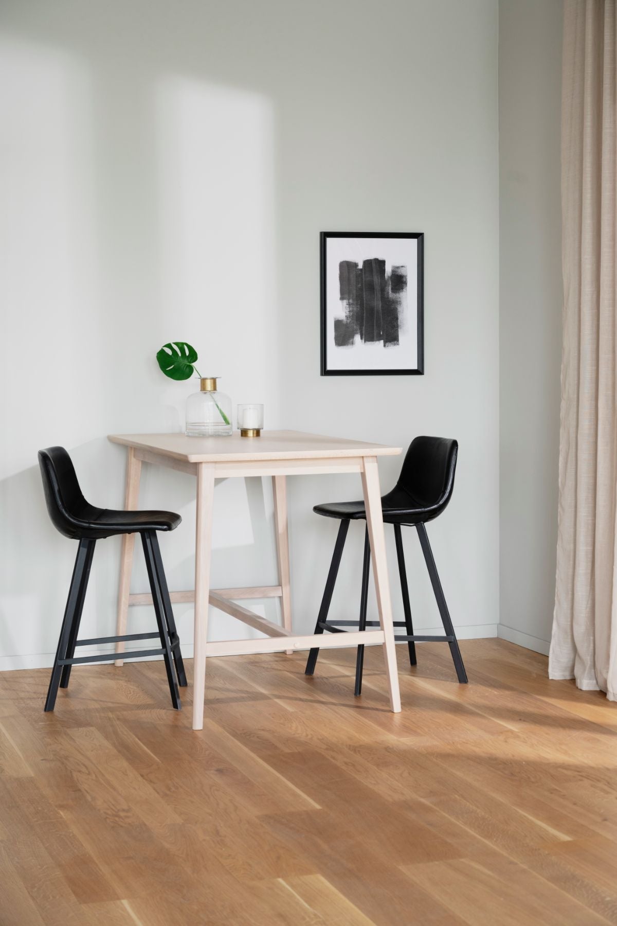 AUBURN Barstuhl Schwarz 2er Set ROWICO