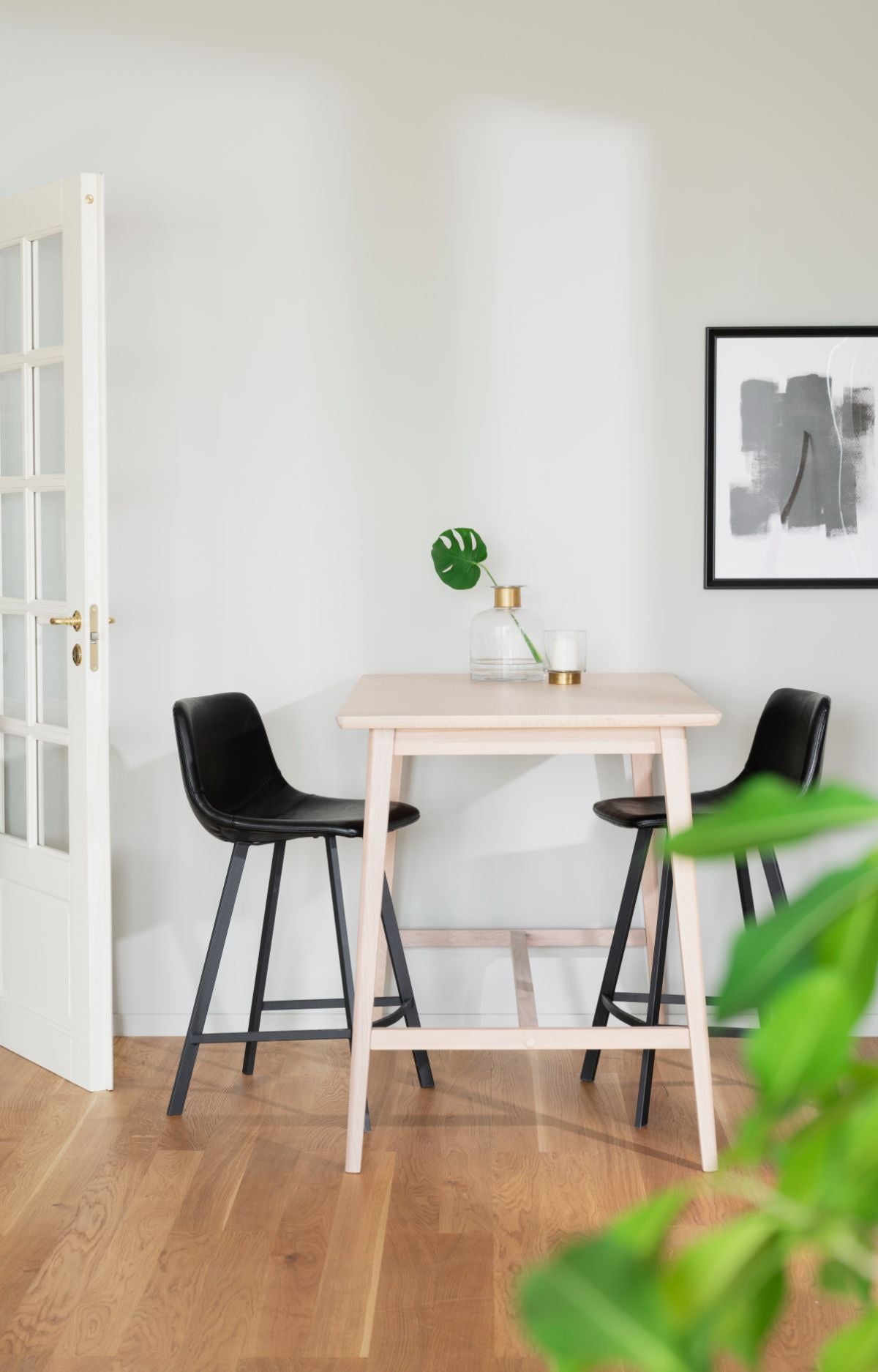 AUBURN Barstuhl Schwarz 2er Set ROWICO