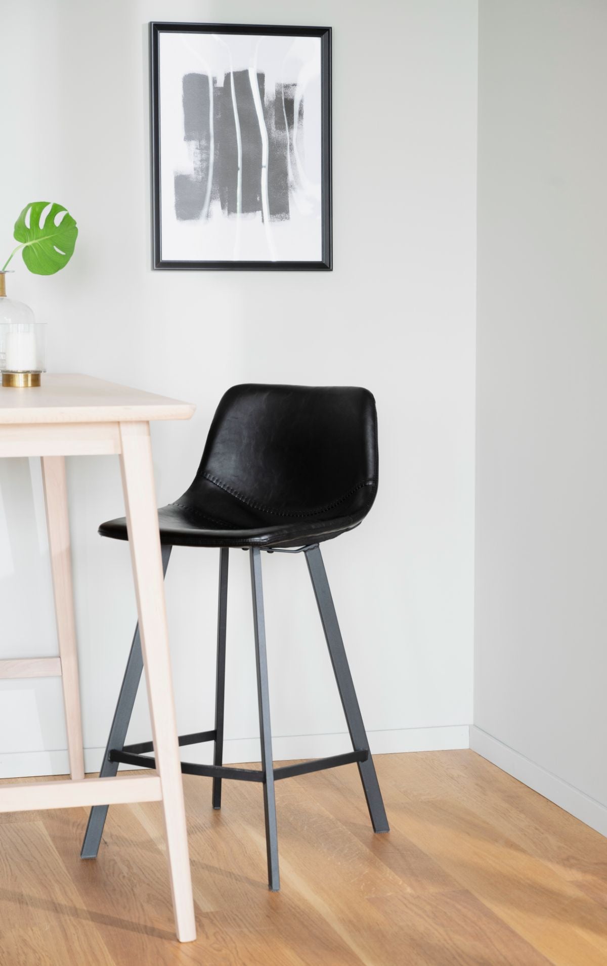 AUBURN Barstuhl Schwarz 2er Set ROWICO