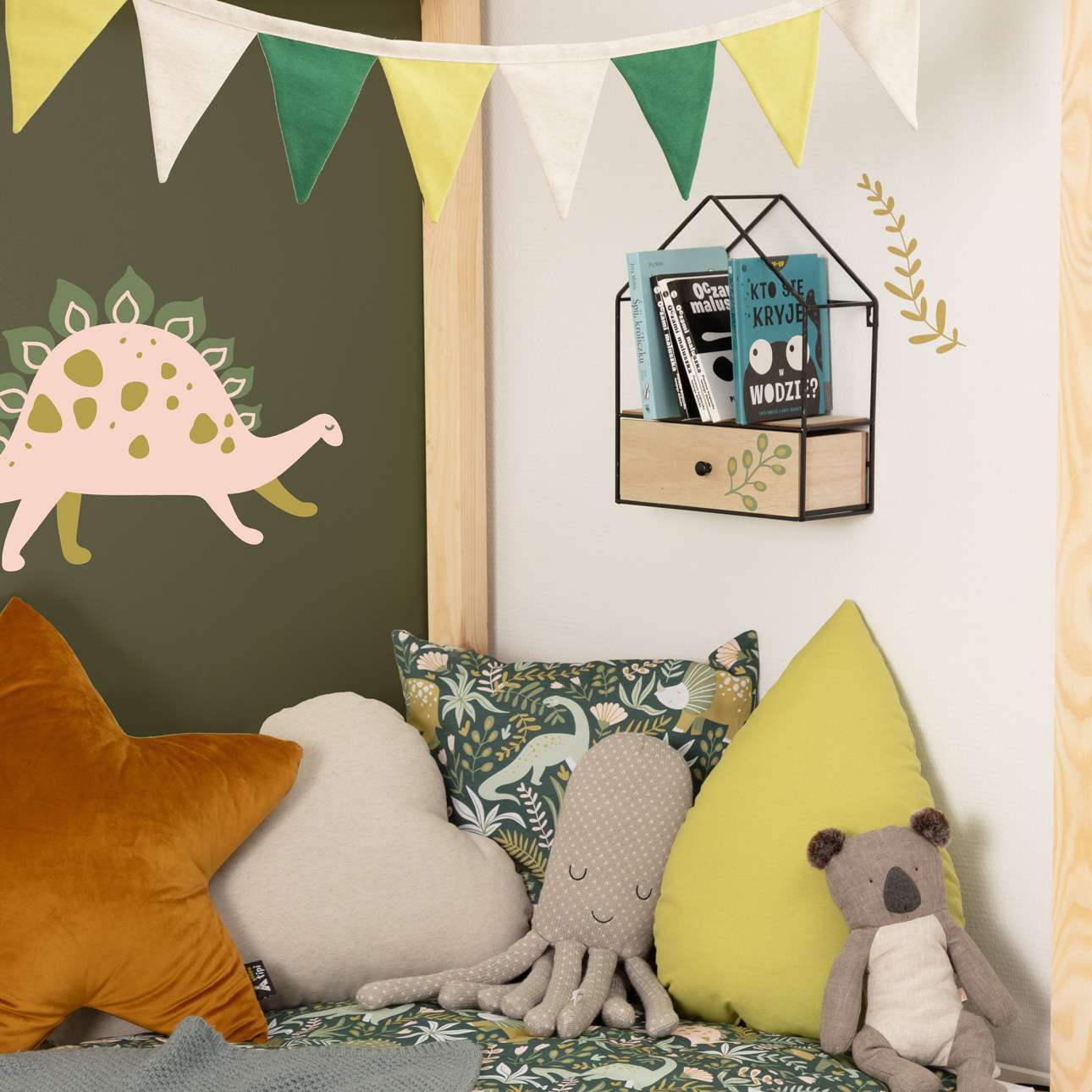 Erstaunliches Dino-Land-Aufkleber-Set - 130 x 100 cm